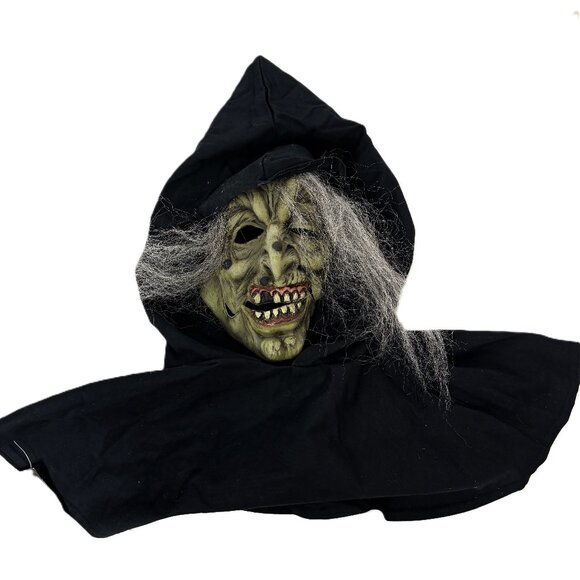 Green Witch Halloween Mask Cinema Secrets VTG Y2K NWT - Picture 2 of 13
